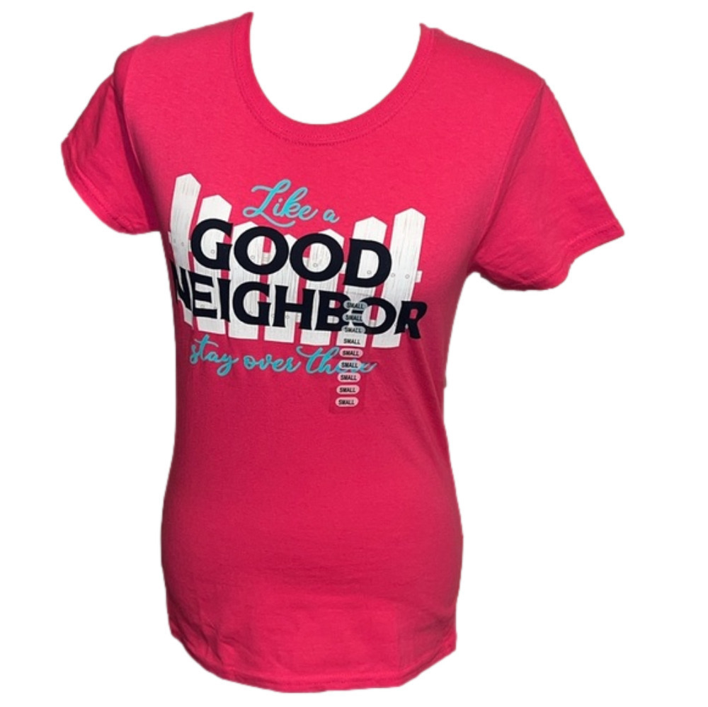 NWT Like a Good Neighbor Stay Over There T-Shirt S